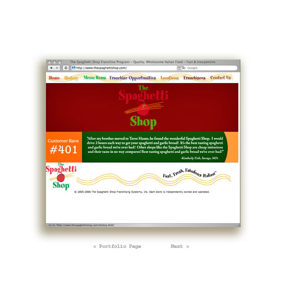 DHOT Website - The Spaghetti Shop
